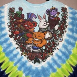 Grateful Dead Liquid Blue Wonderland Jam Band T Shirt XXL 2XL Y2K 2006 Tie Dye